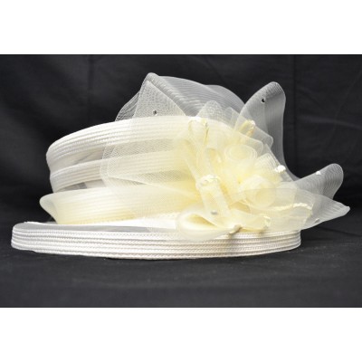 Mr Hi's Classic Fancy Derby Church Wedding Tea Party Special Occasion Hat   eb-87225375
